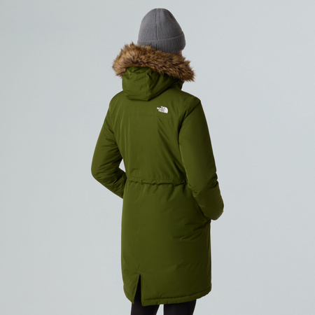Parka z kapturem damska The North Face ZANECK zielona NF0A8DZNBRI