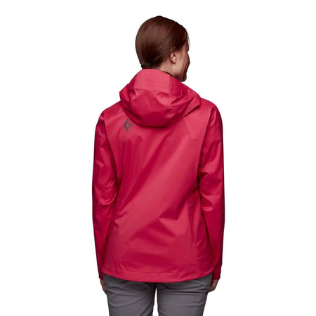 Kurtka przeciwdeszczowa damska Black Diamond STORMLINE STRETCH RAIN SHELL czerwona APM6976034