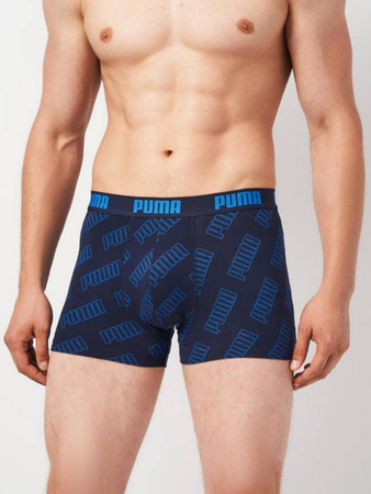 Bokserki męskie Puma LOGO AOP 3-PACK wielokolorowe 93554702