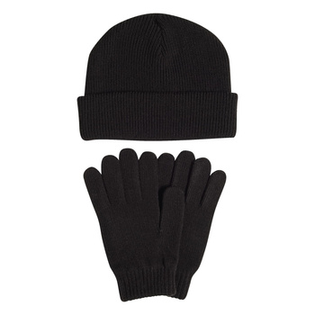 Komplet czapka i rękawiczki unisex adidas GLOVE + BEANIE czarny JN9443