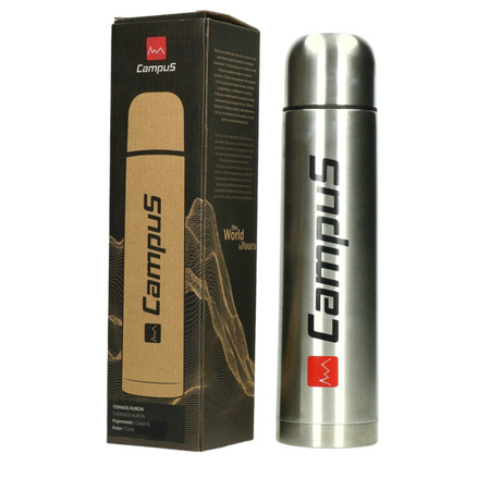 Termos unisex Campus HURON 1000ML srebrny CU0722125600