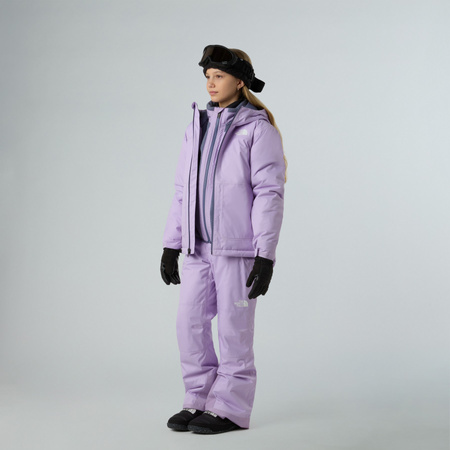 Spodnie narciarskie dziewczęce The North Face FREEDOM INSULATED fioletowe NF0A88UHQZI