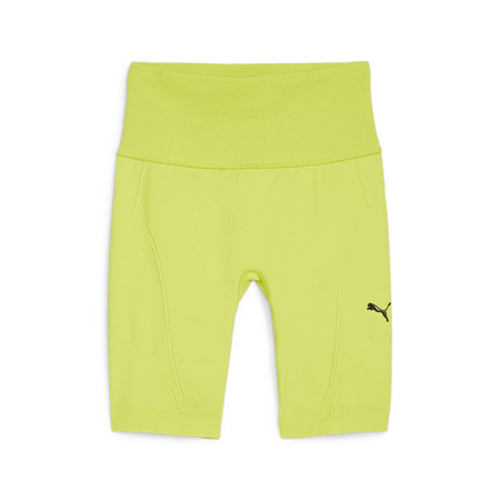 Spodenki damskie Puma SHAPELUXE SEAMLESS 6'' żółte 52438639