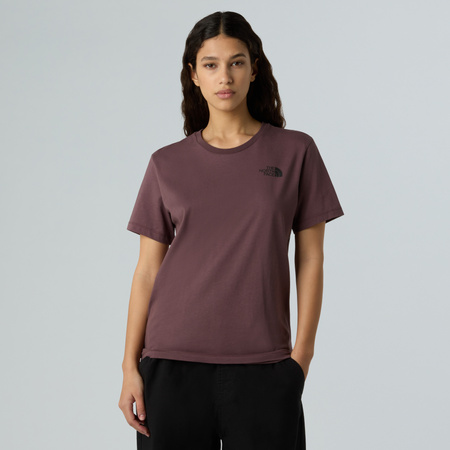Koszulka damska The North Face BOX NSE EDGE OF LIGHT INFILL RELAXED fioletowa NF0A8E3JES9