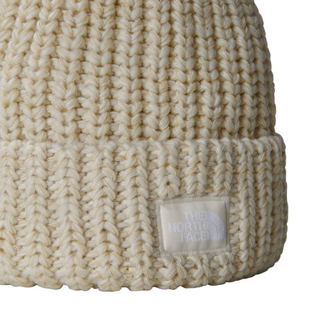 Czapka zimowa unisex The North Face COZY CHUNKY CABIN BEANIE beżowa NF0A887W86I