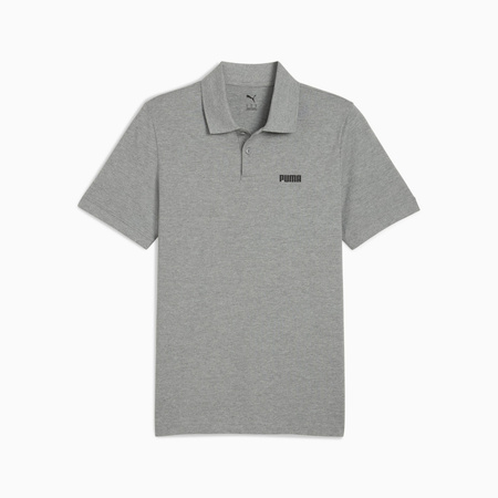 Koszulka polo męska Puma ESS SMALL LOGO PIQUE szara 68676203