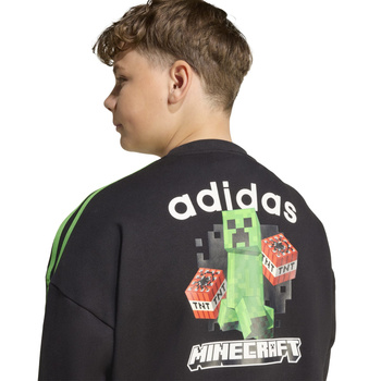 Bluza dziecięca adidas MINECRAFT czarna JW7723