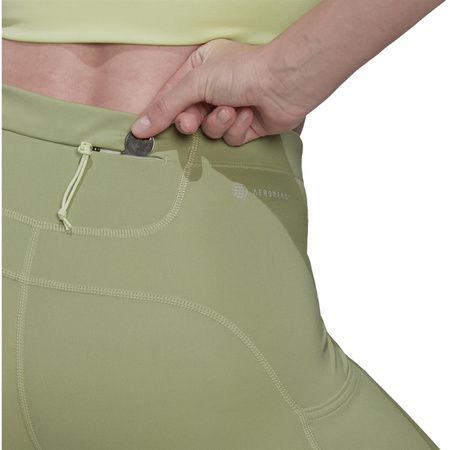 Legginsy damskie adidas FASTIMPACT RUNNING 7/8 zielone HD7056