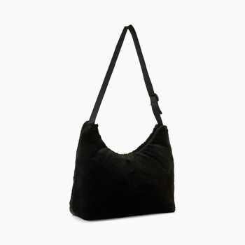 Torebka damska Puma UP PAUX FUR SLOUCHY HOBO czarna 09186901