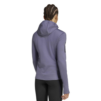 Longsleeve do biegania damski adidas OWN THE RUN fioletowy JW9652