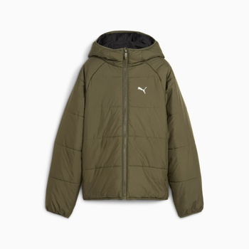 Kurtka puchowa chłopięca Puma REVERSIBLE PUFFER zielona 68840781