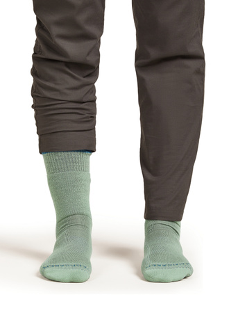 Skarpety trekkingowe damskie Icebreaker HIKE MEDIUM CREW zielone IB1051140HZ