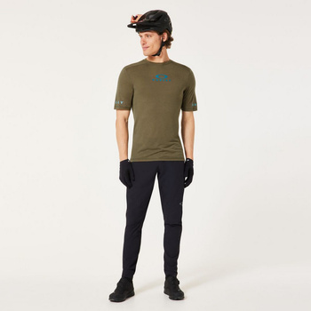 Koszulka rowerowa męska Oakley SEEKER FLOW brązowa FOA406786-7CE