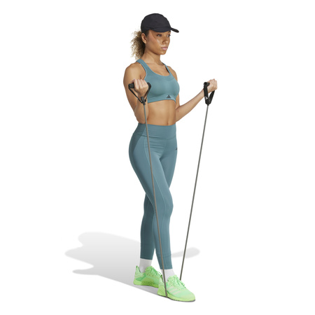 Legginsy treningowe damskie adidas OPTIME STASH 7/8 turkusowe JW7610