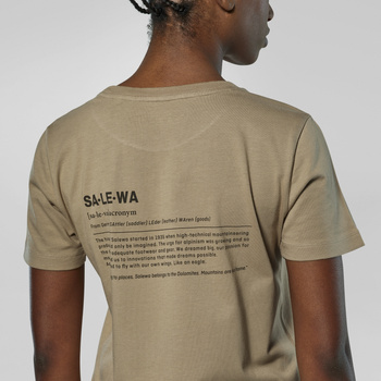 Koszulka damska Salewa EAGLE VOCAB beżowa 00-0000029199_7180