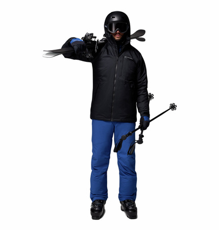 Spodnie narciarskie męskie Columbia SHAFER CANYON II niebieskie 2088181433