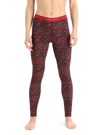 Legginsy termiczne damskie Icebreaker 200 OASIS bordowe IB0A56HY595