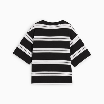 Koszulka damska Puma SQUAD STRIPED czarna 68153801
