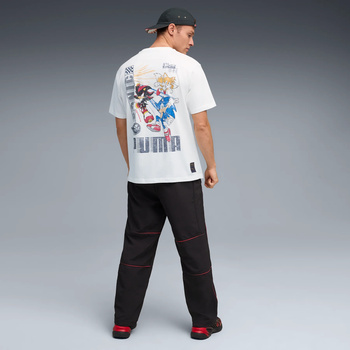 Koszulka męska Puma X SONIC RELAXED GRAPHIC biała 63240602