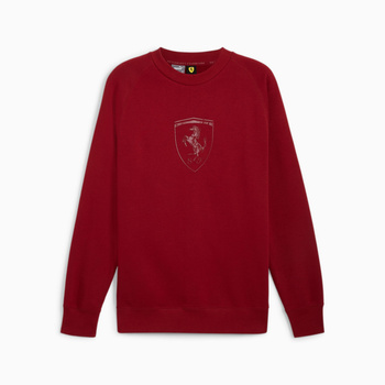 Bluza męska Puma FERRARI RACE GRAPHIC CREW bordowa 62843405