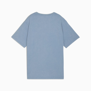 Koszulka damska Puma ESS ELEVATED RELAXED WASH niebieska 68810234