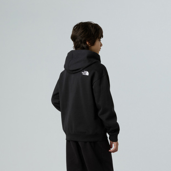 Bluza z kapturem dziecięca The North Face ESSENTIAL OVERSIZED czarna NF0A89HAJK3