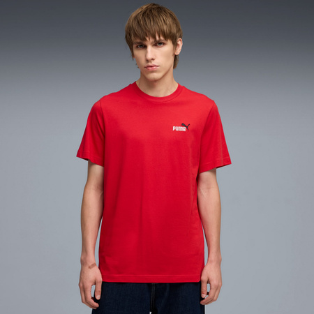 Koszulka męska Puma ESS 2 COLOR SMALL NO.1 LOGO czerwona 68471711