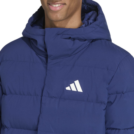 Kurtka puchowa męska adidas HELIONIC niebieska JX0581