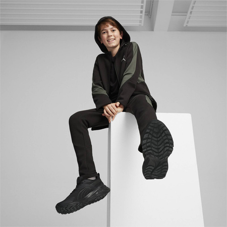 Bluza z kapturem chłopięca Puma EVOSTRIPE FULL-ZIP DK czarna 67919601