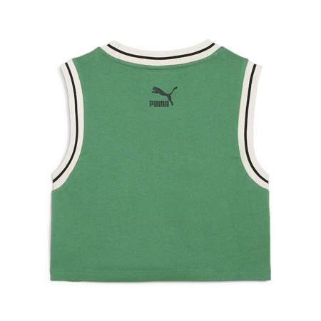 Crop top damski Puma TEAM FOR THE FANBASE GRAPHIC zielony 62502486