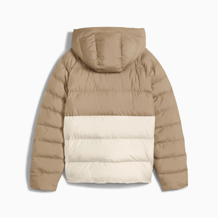 Kurtka puchowa damska Puma MONO HOODED beżowa 68838587