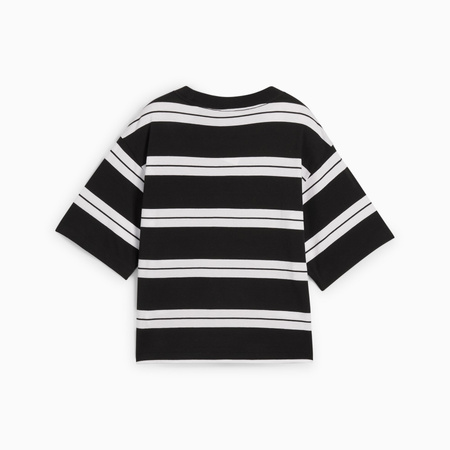 Koszulka damska Puma SQUAD STRIPED czarna 68153801
