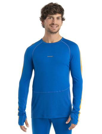 Longsleeve termiczny męski Icebreaker ZONEKNIT 200 niebieski IB0A56HA876