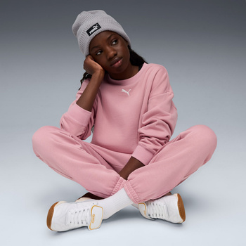 Komplet dresowy dziewczęcy Puma LOUNGWEAR OVERSIZED FL różowy 68972765