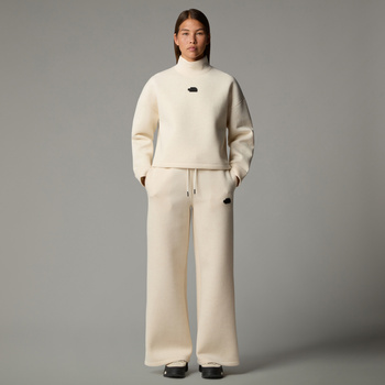 Spodnie dresowe damskie The North Face WIDE LEG beżowe NF0A8C25QMO