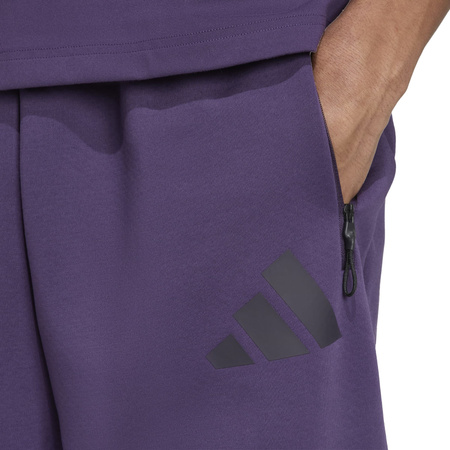 Spodnie dresowe męskie adidas Z.N.E. fioletowe JW4778