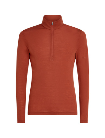 Longsleeve termiczny męski Icebreaker 175 EVERYDAY HALF ZIP pomarańczowy IBB044840BA