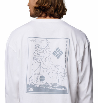 Longsleeve męski Columbia BLACK BUTTE biały 2137071100