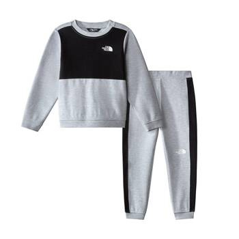 Komplet dziecięcy bluza i spodnie dresowe The North Face TECH CREW szary NF0A84N3DYX