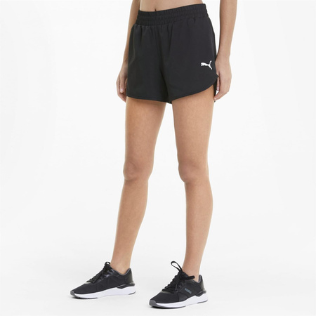 Spodenki damskie Puma ACTIVE 4" WOVEN czarne 58686201
