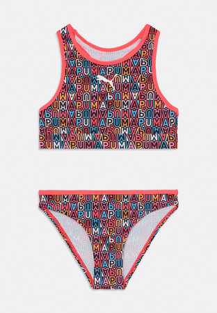 Kostium kąpielowy dziewczęcy Puma SWIM PRINTED wielokolorowy 94706201