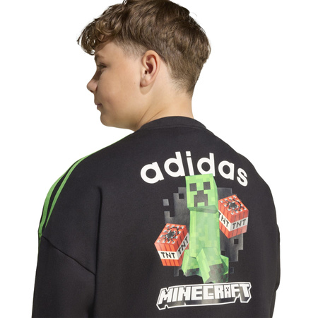 Bluza dziecięca adidas MINECRAFT czarna JW7723