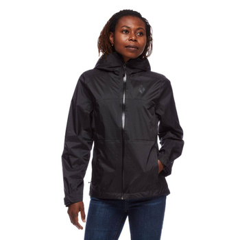 Kurtka przeciwdeszczowa damska Black Diamond TREELINE RAIN SHELL czarna AP7450090002