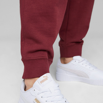 Spodnie dresowe damskie Puma HER HIGH-WAIST TR bordowe 67600622