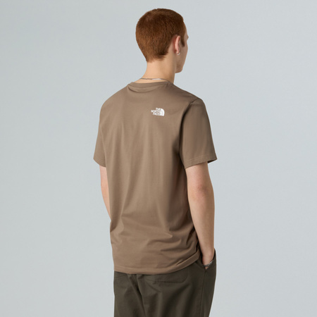 Koszulka męska The North Face SIMPLE DOME brązowa NF0A87NGBOW