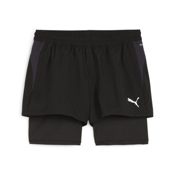 Spodenki damskie Puma TEAMGOAL 2IN1 czarne 65877503
