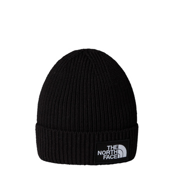 Czapka zimowa dziecięca The North Face LOGO BOX CUFFED czarna NF0A8CGUJK3