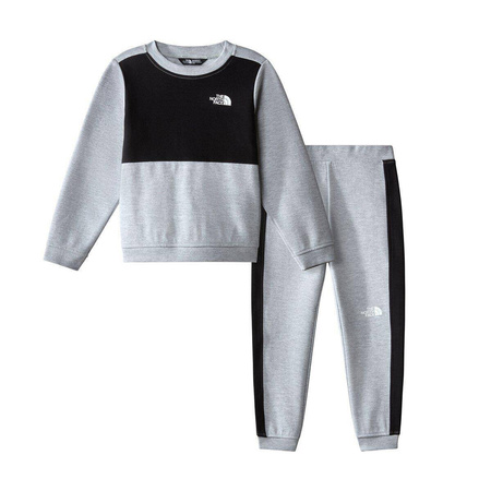 Komplet dziecięcy bluza i spodnie dresowe The North Face TECH CREW szary NF0A84N3DYX