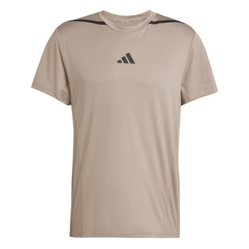 Koszulka treningowa męska adidas D4T beżowa JY2943