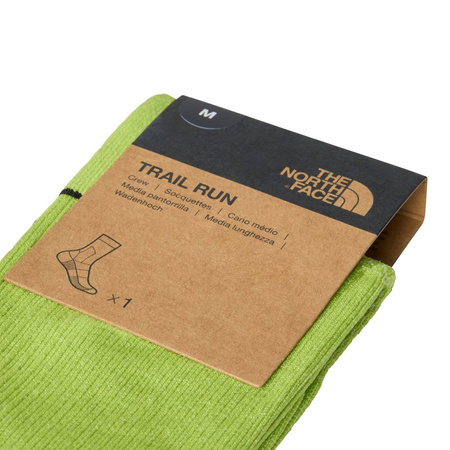 Skarpety do biegów trailowych unisex The North Face TRAIL RUN CREW zielone NF0A882FRIQ